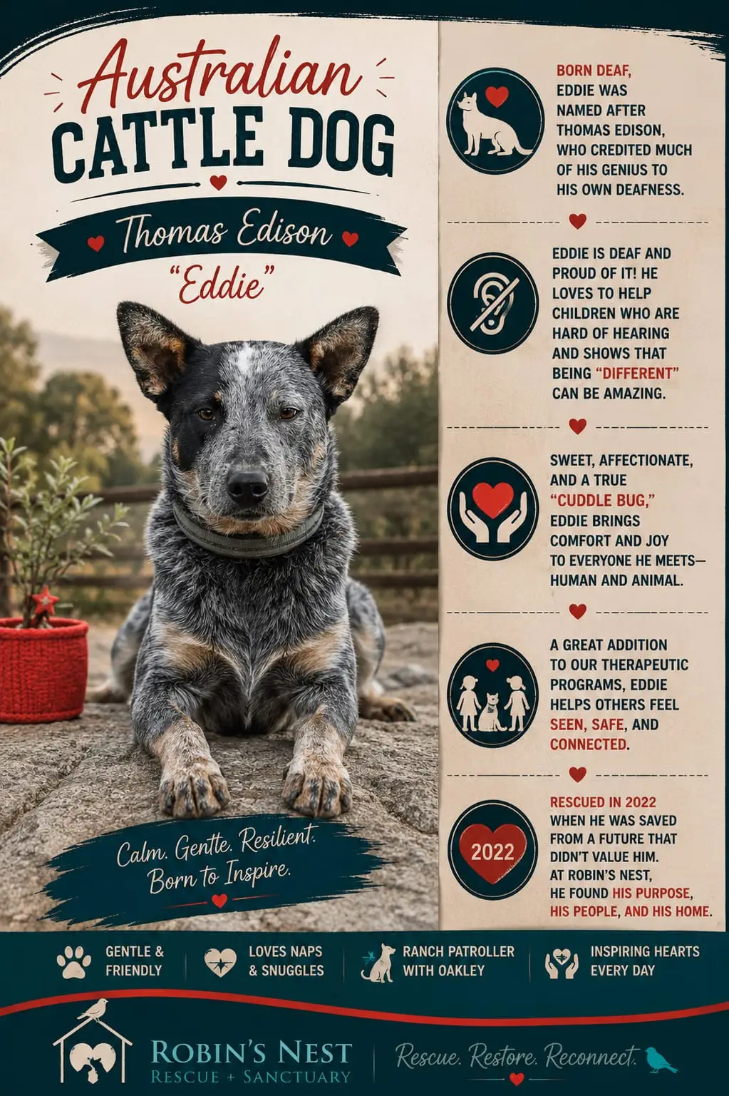 Thomas Edison "Eddie" — Australian Cattle Dog fun facts