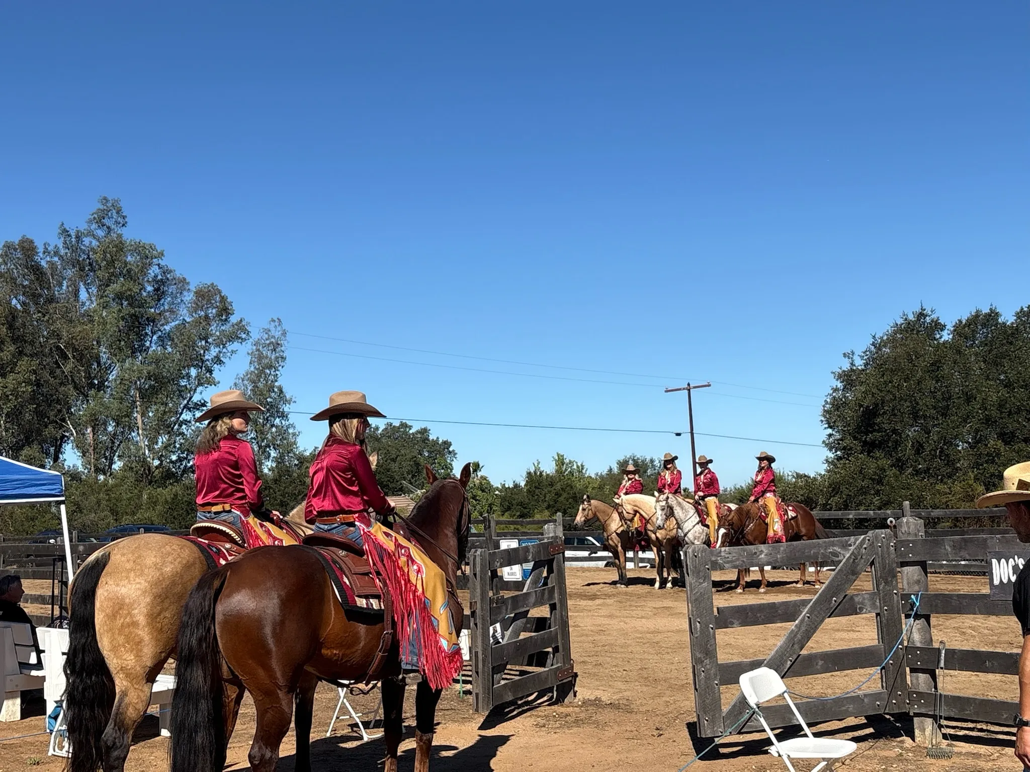 Guests gathered for an event at Robin's Nest Rescue.