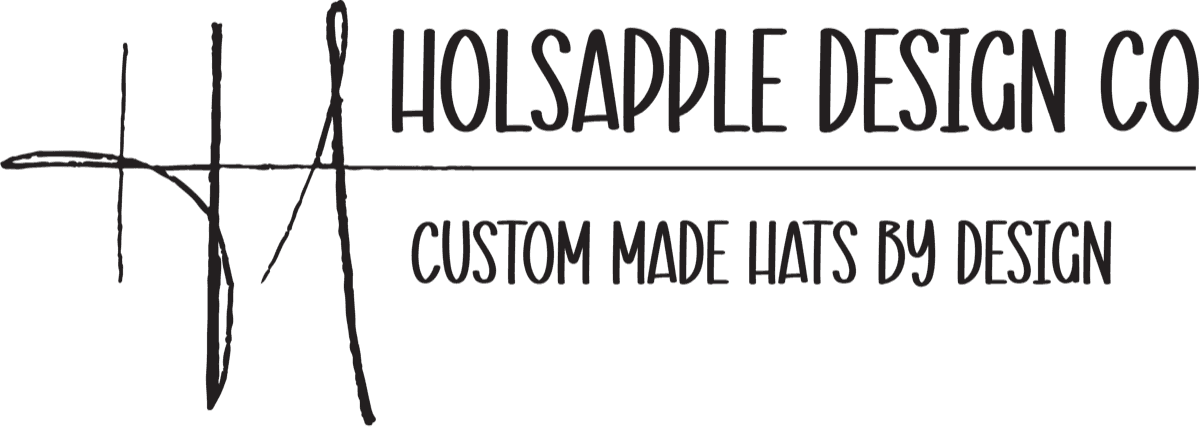 Holsapple Design Co. custom-made hats logo.