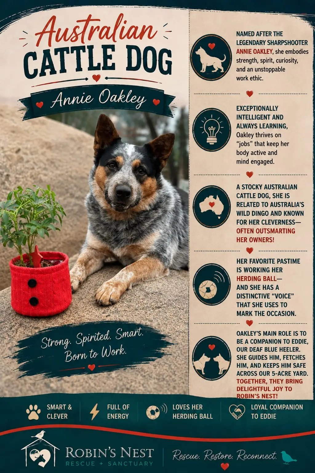 Annie Oakley — Australian Cattle Dog fun facts