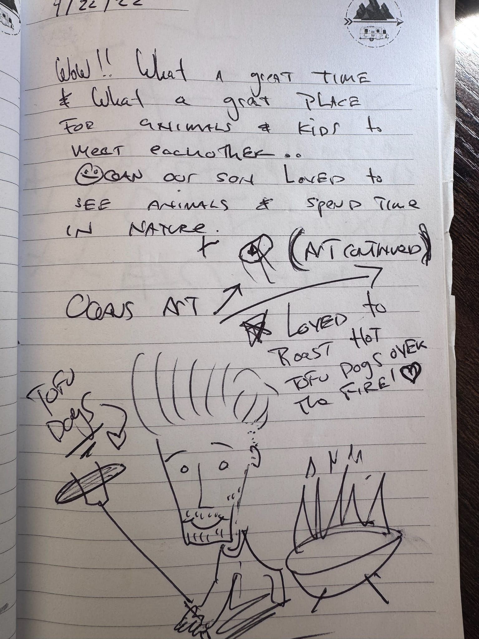 Handwritten guest book page 3572
