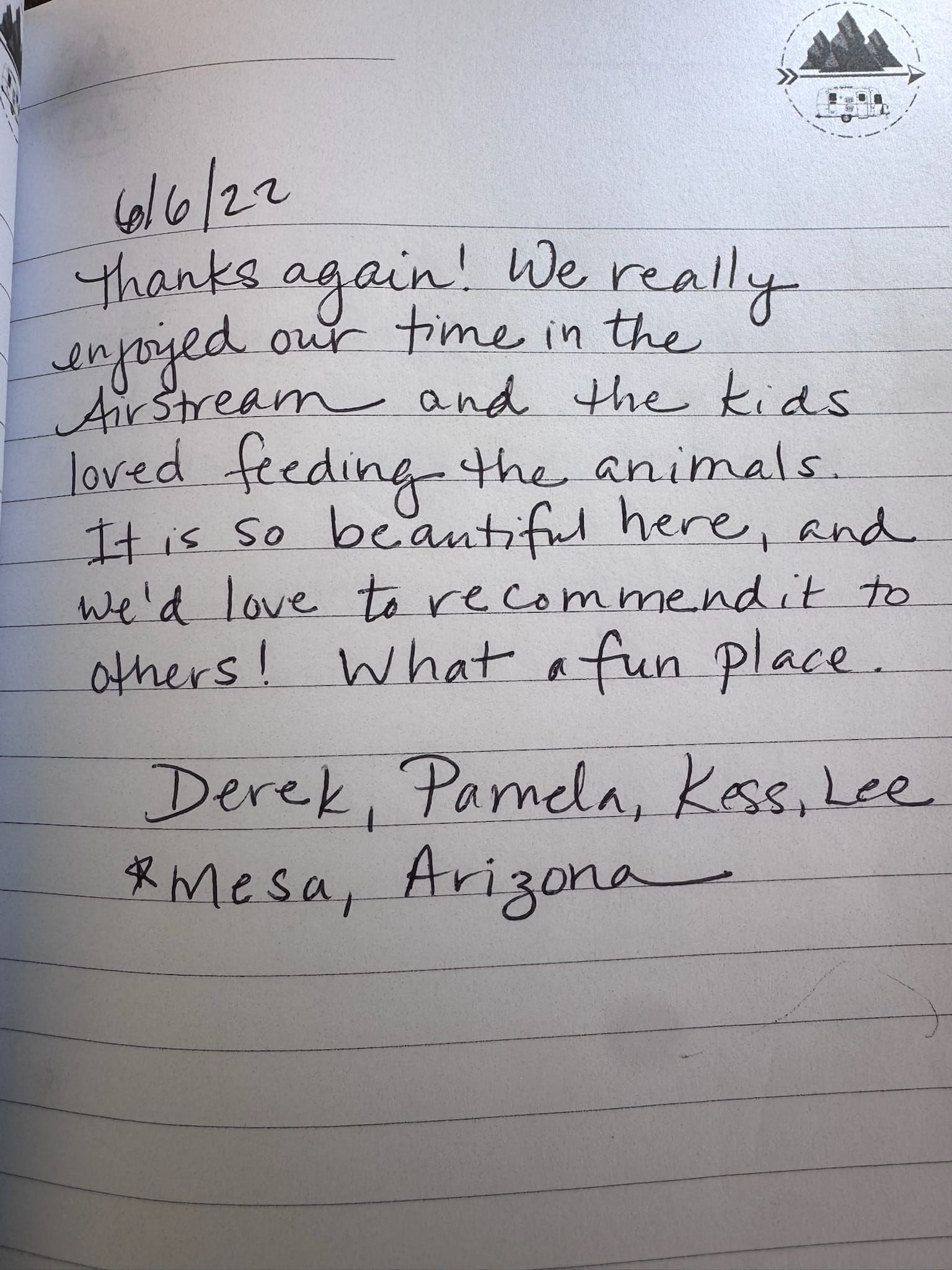 Handwritten guest book page 3579. Open full-size photograph