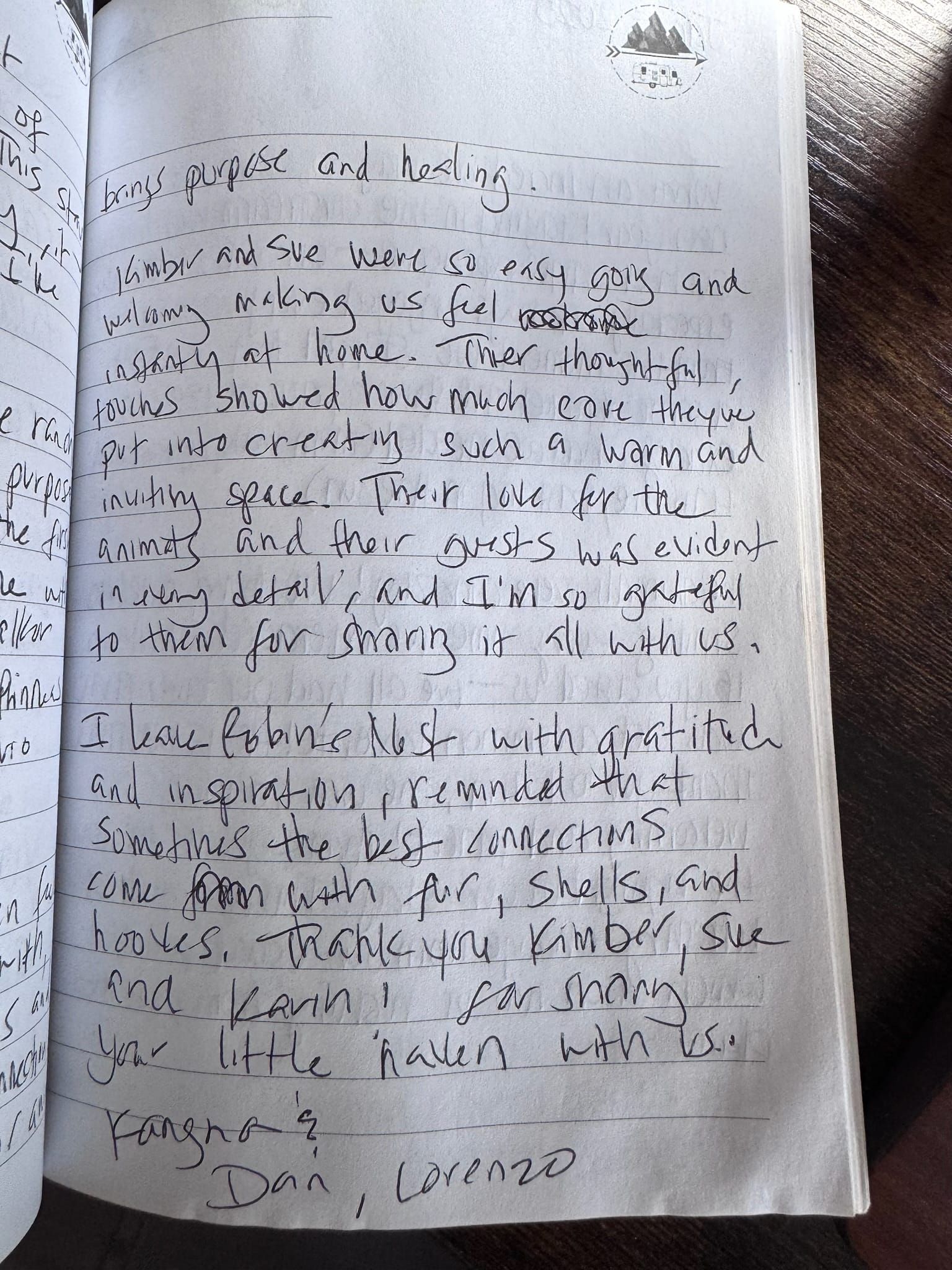 Handwritten guest book page 3643. Open full-size photograph