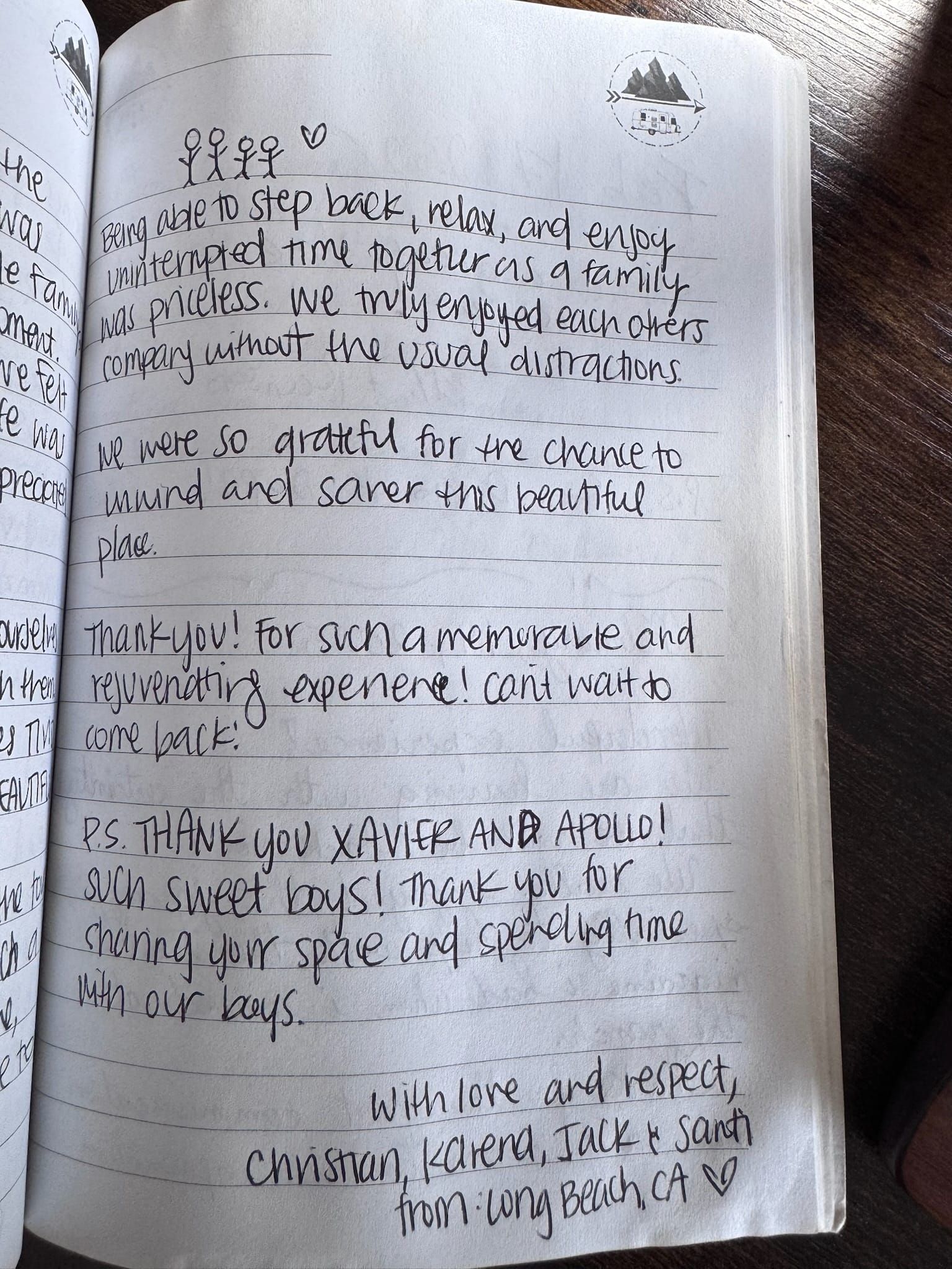 Handwritten guest book page 3645. Open full-size photograph