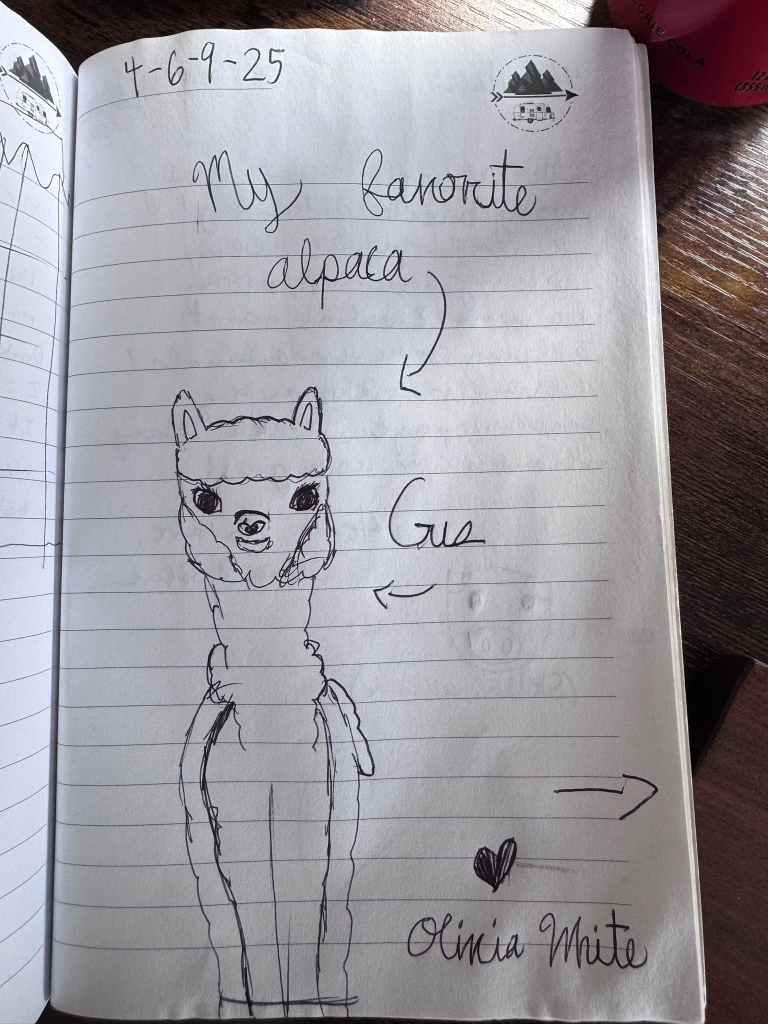 Handwritten guest book page 3648