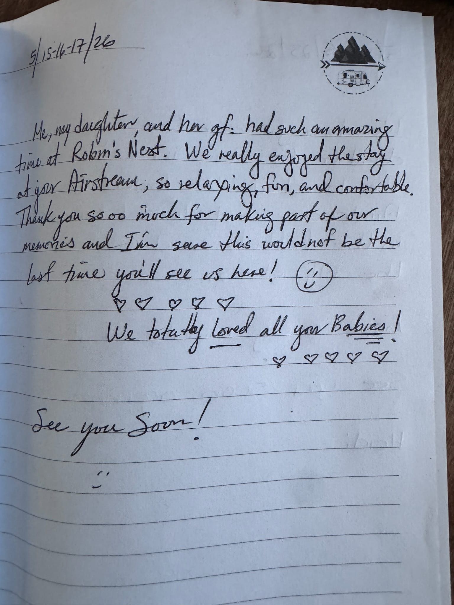 Handwritten guest book page 3671