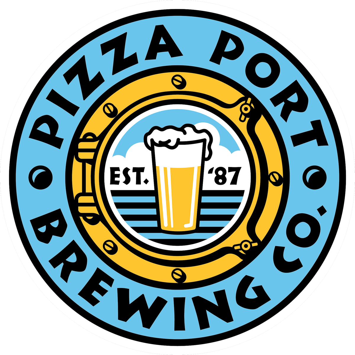 Pizza Port Brewing Company logo.