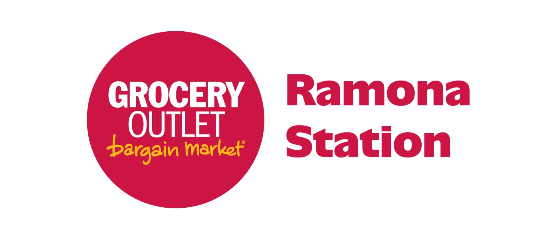 Ramona Station Grocery Outlet logo.