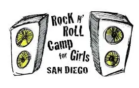 Rock n' Roll Camp for Girls San Diego logo.